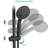 No-Tool Installation 5" Rain Shower & 7-Spray Handheld Combo with 26" Adjustable Slide Bar, Dual Flow 1.8GPM WaterSense​-119136786