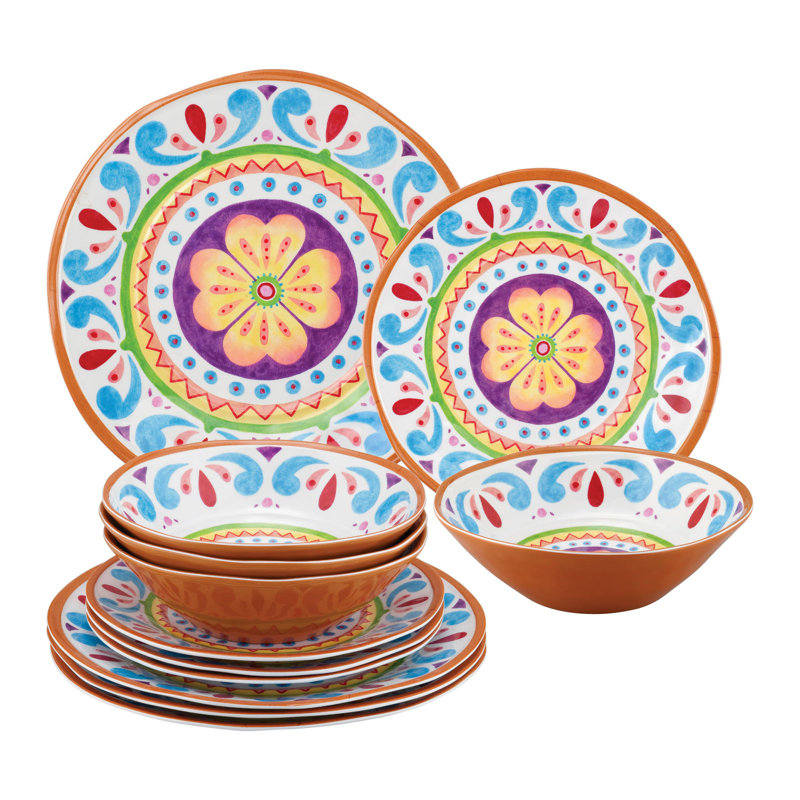 Piece Melamine Dinnerware Set - Service for 4