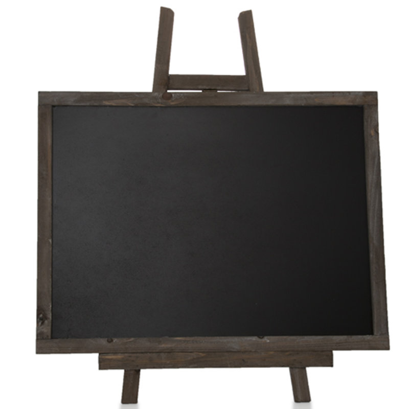 Tableau noir en bois, H 1 pi 6 po x l 1 pi, Brun rustique