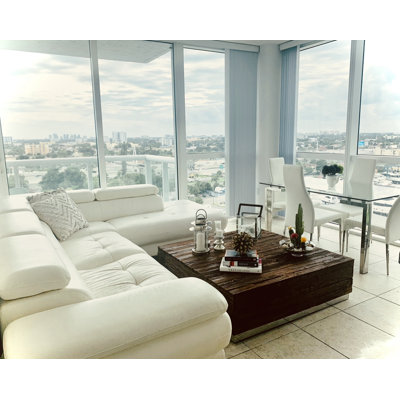 Andrea Solid Wood Top Coffee Table