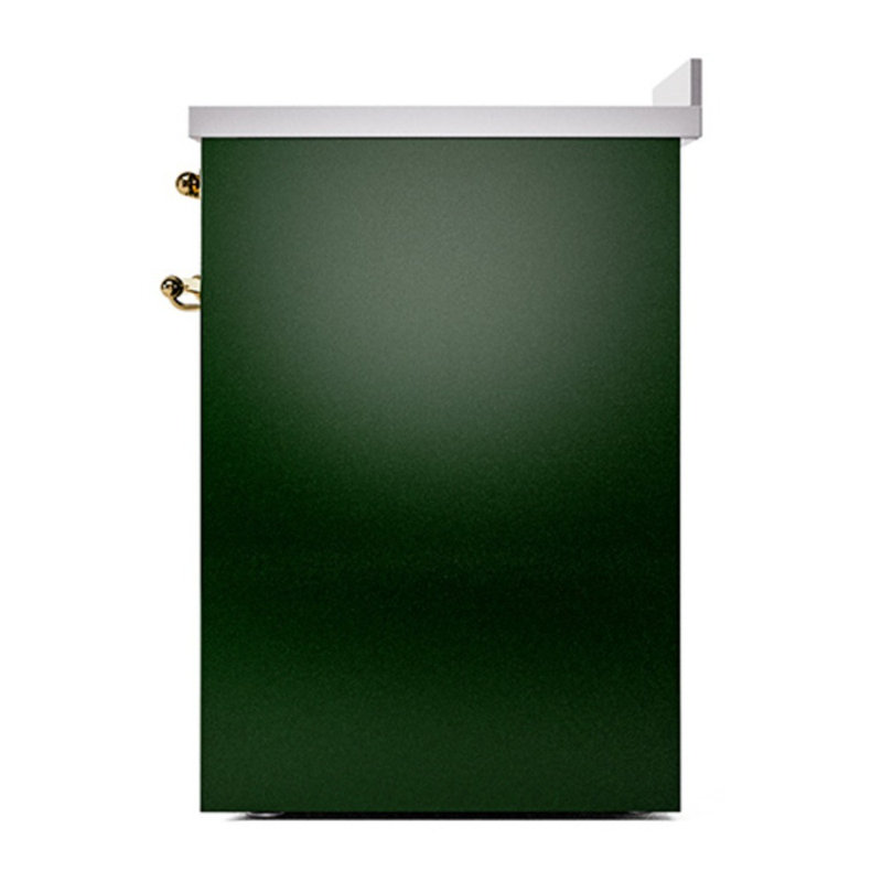 ILVE Nostalgie II 30 in Induction Range, Emerald Green/Brass