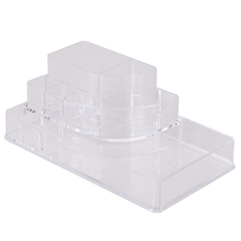Clear Acrylic 8-Section Cosmetic and Jewelry Organizer
