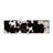 Stinson 54 in. W Hair-on-Hide Leather and Iron Accent Bench, Black/White-503462154