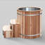 36" Cold Plunge Ice Bucket with Cooler， Natural Cedar, Filtered Circulation System, 304 Stainless Steel Interior，ozone purification
