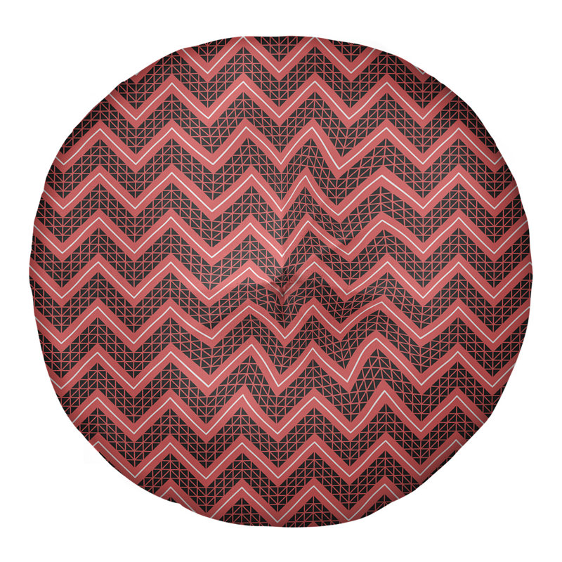 Coussin Rhonda Cheval, 26 po x 26 po, Rouge clair / noir