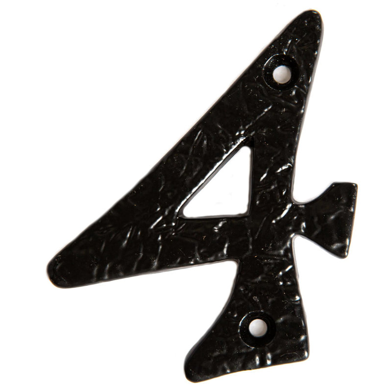 7.2cm H Iron House Number, 4, 7cm