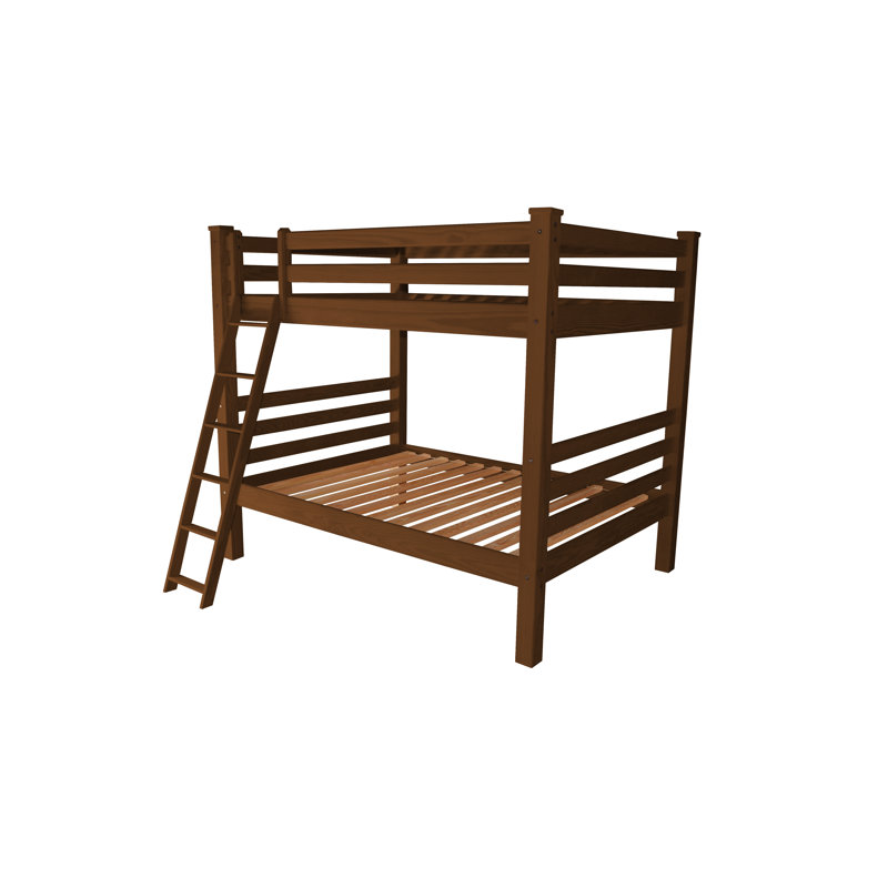 Lit standard en bois massif Jahvon, Asbury, Double