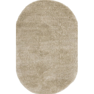 Hammersmith Beige Solid Shag Area Rug
