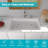 32'' L x 19" W Dual Mount Single Bowl Ceramic Drop-in/Undermount Kitchen Sink