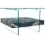 Table basse, table d'appoint avec pieds en verre trempé