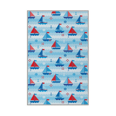 Tapis tissé élégant (4,6 x 7,2 pieds), 100% polyester, hauteur des poils de 0,4 po | Antibactérien, antidérapant, dessous lavable à la machine | Impression 3D numérique | Parfait pour le salon, la chambre à coucher et la salle à manger
