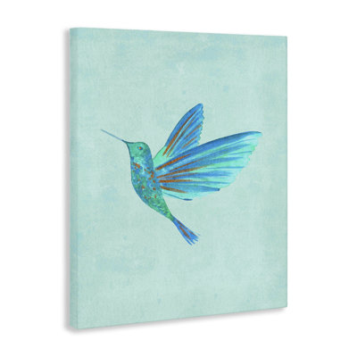 Blue Hummingbird Simplicity Canvas, design by Camila Juncos