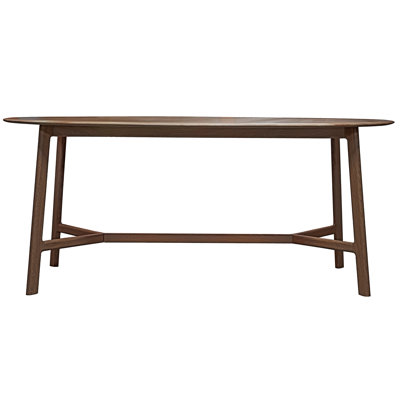 Anza Oak Oval Solid Wood Dining Table
