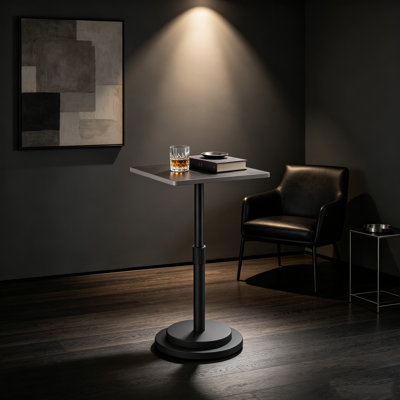 Table d'appoint ronde à hauteur réglable Martini