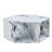 Hexagonal MDF Coffee Table, White Marbl Pattern Stickers, Multi-Hole Design To Give More Storage Space, Simple And Convenient Design Makes It Suitable For All Kinds Of Style Scenes. 25*21.6-1332669293