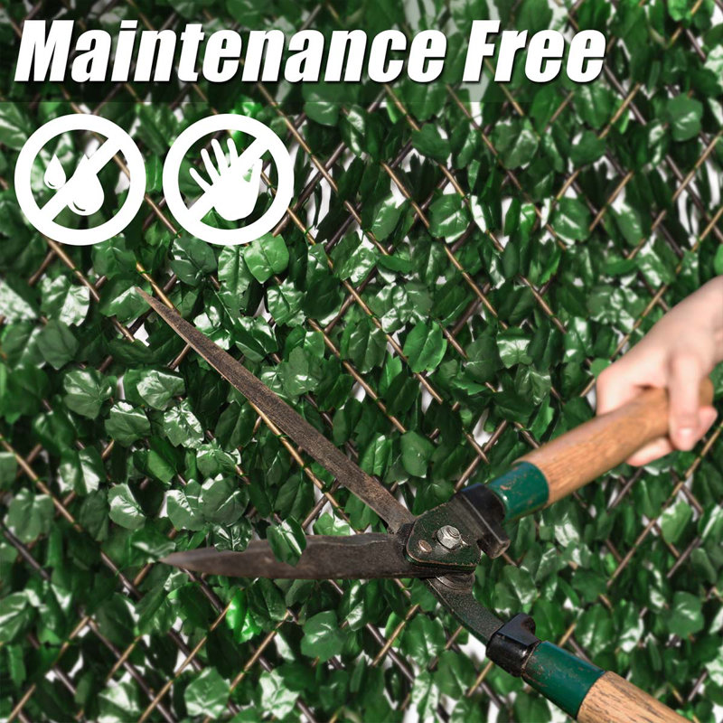 Parnassus Single Side Expandable Faux Hedge Artificial Ivy Fencing