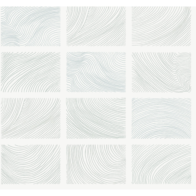 Bronson Ivory Topography Wallpaper, White