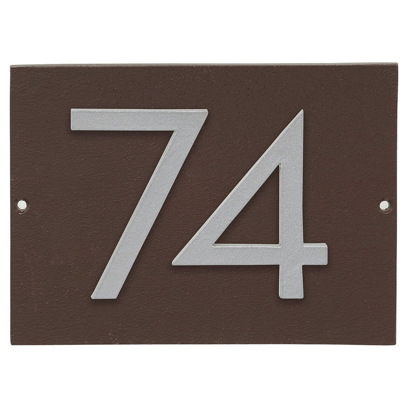 Rectangle Wall Plaque, Roman Bronze/Silver, Yes