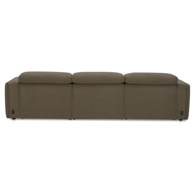 Wilder Power Recliner Sofa Soft Taupe, Tan