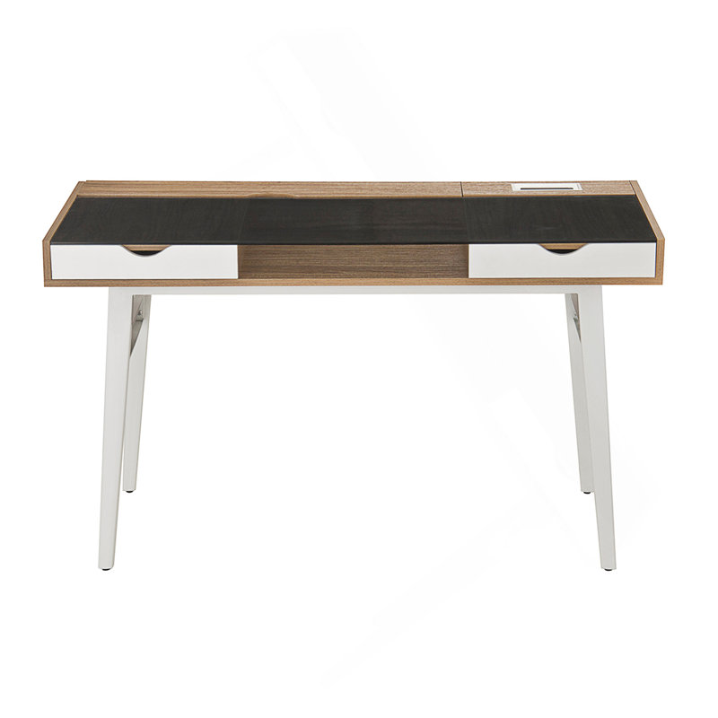 Bureau d'ordinateur compact avec rangement multiple