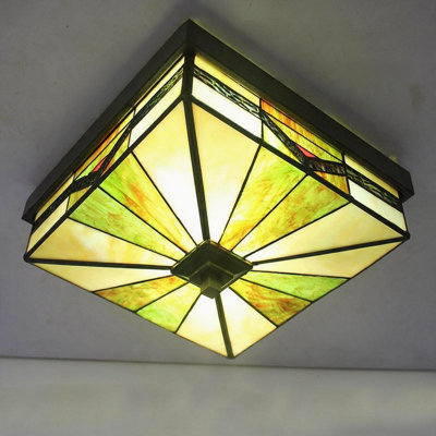 Mission Flush Mount Ceiling Light