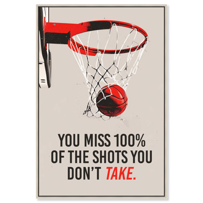 The Shots You Take Hoop Canvas by Art Remedy