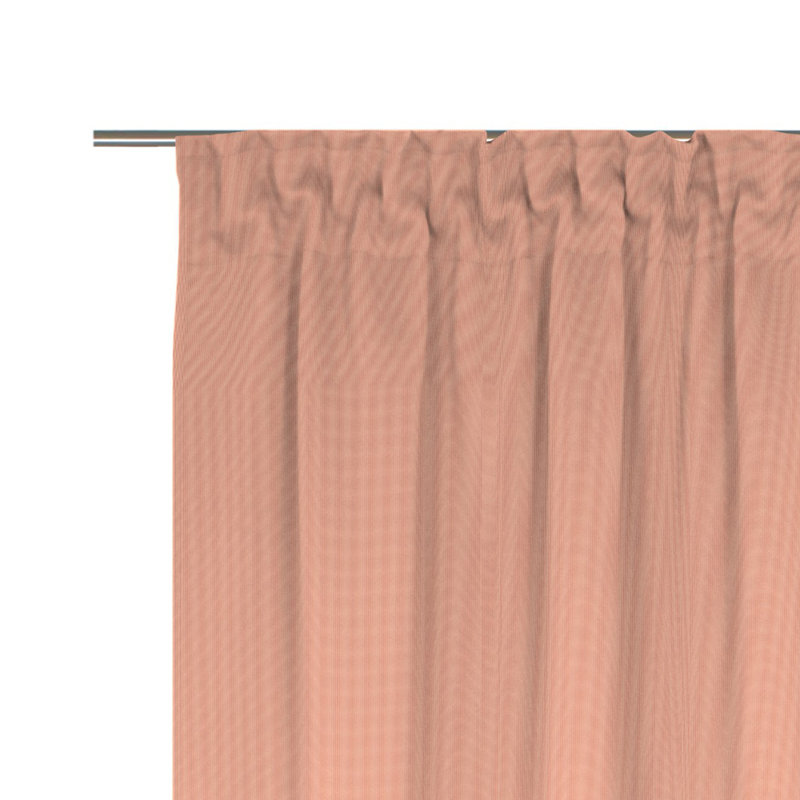 Uni Collection 100% Cotton Room Darkening Curtain Single Panel, 142cm wide x 345cm high, Papaya