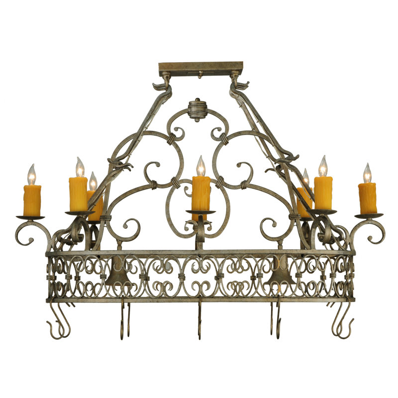 8 Light Pot Rack
