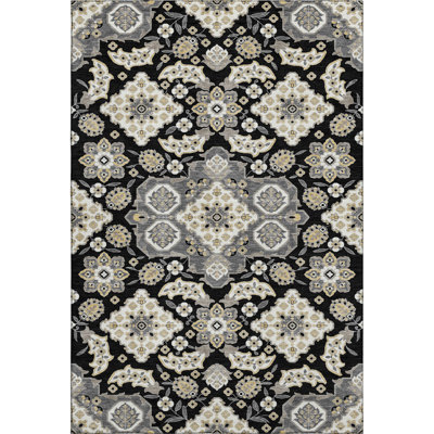 Premium Machine Washable Crestover AMF1853 Global Rug