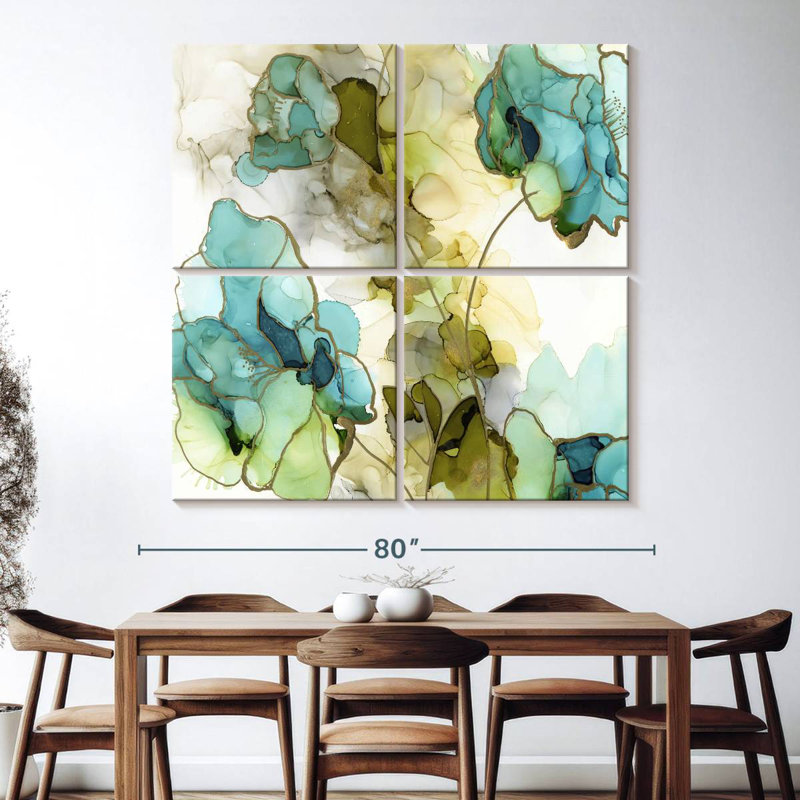 Avery Flower Facets IV, 74" H x 74" W