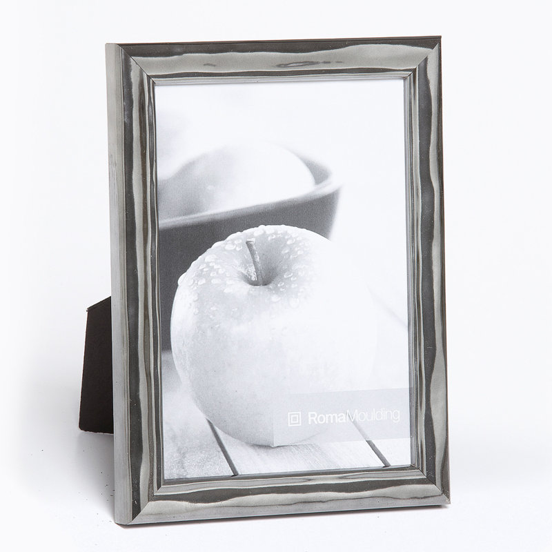 Catron Wood Embossed Picture Frame, 5" x 7", Shimmering Pewter
