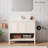 Chateau 36" Freestanding Bathroom Vanity in White Oak with Sink Top-121545990-121545992-105680424