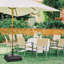  Poids du parasol extérieur avec roues 88-143 lb