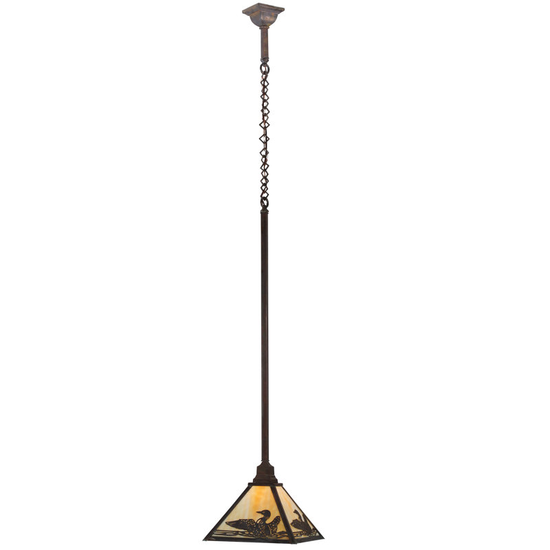 Luminaire suspendu 1 lumière à cône simple Loon