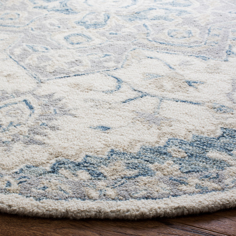 Tapis oriental en laine et coton touffeté à la main Cremont, Rectangle 10 pi x 14 pi
