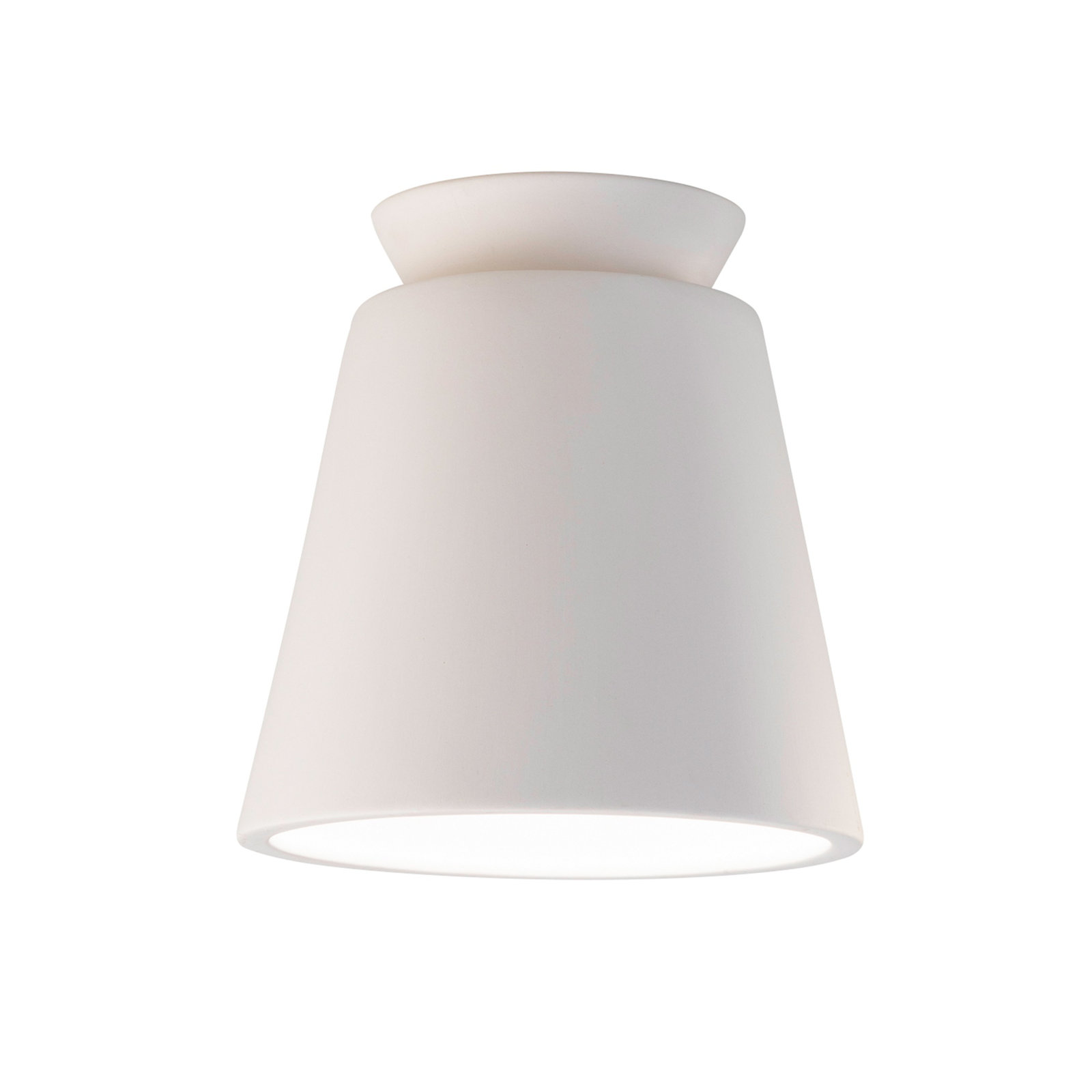 Logan Ceramic Empire Outdoor Flush Mount, Bisque, Incandescent (Not Included)