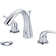 Widespread Bathroom Faucet with Drain Assembly