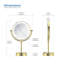 Miroir de maquillage circulaire autoportant-93468244