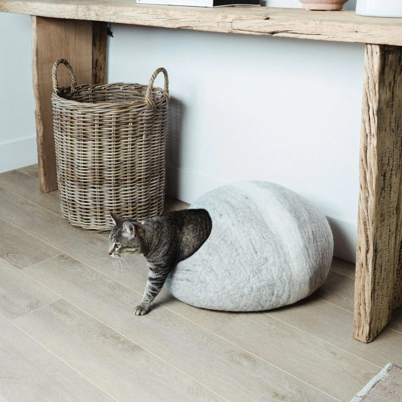 Langton Wool Nest Pet Bed, Light Gray