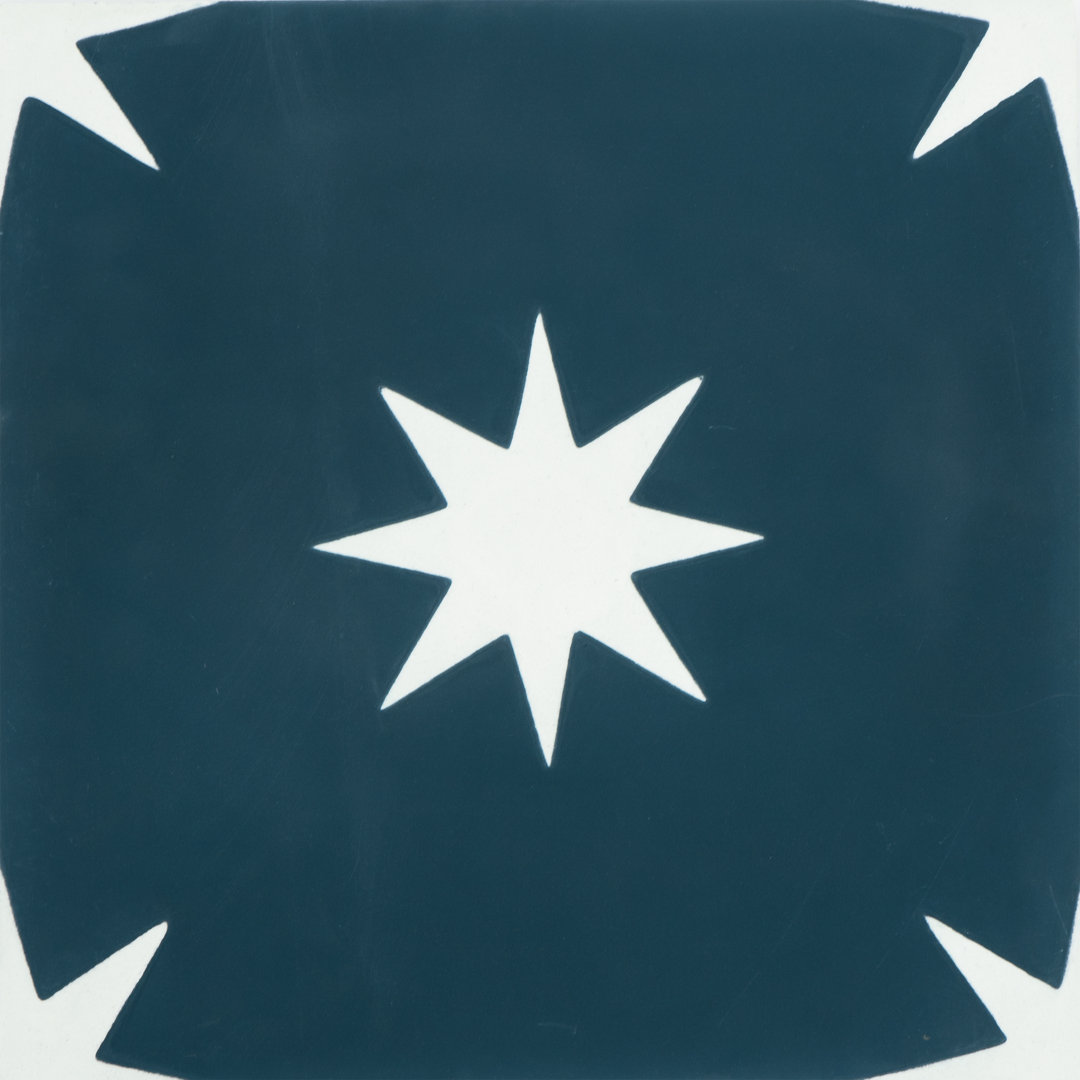 Venice 8" x 8" Cement Patterned Wall & Floor Tile Moroccan Mosaic