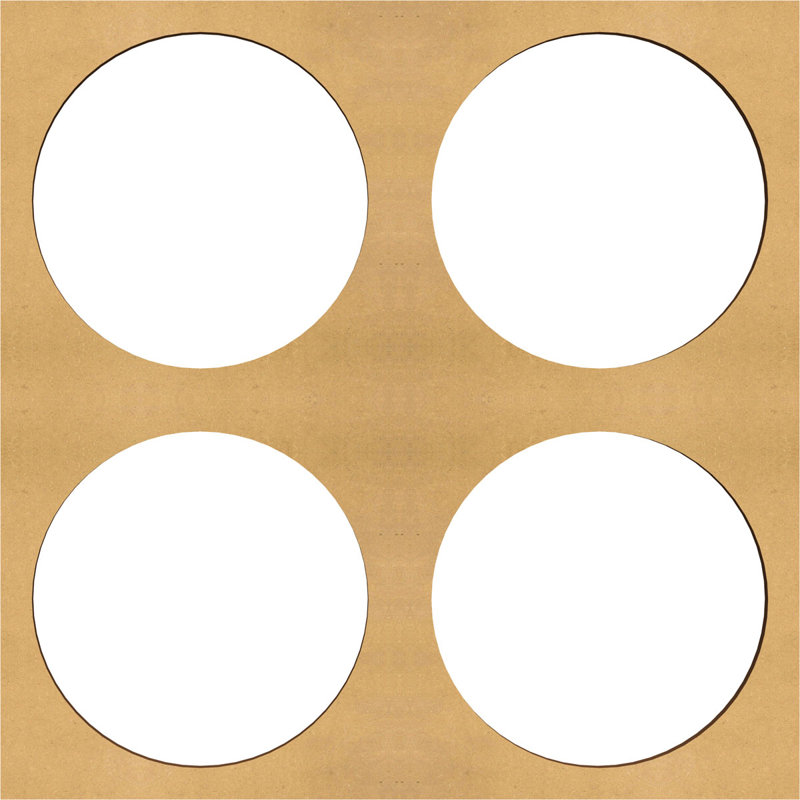 Panneaux muraux décoratifs en bois Wembley, H 11 3/8 po x l 11 3/8 po x P 3/8 po, Jaune