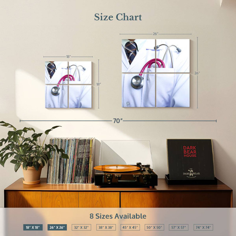 Alcaraz Stethoscope In A Pocket, 18" H x 18" W