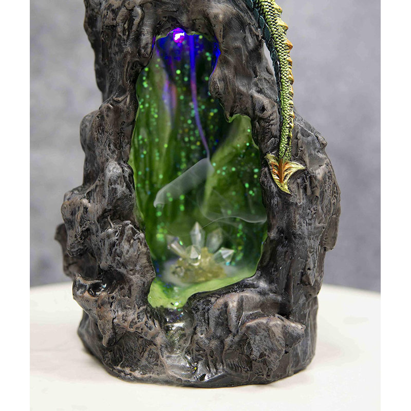 Figurine de dragon en quartz émeraude Antonyo