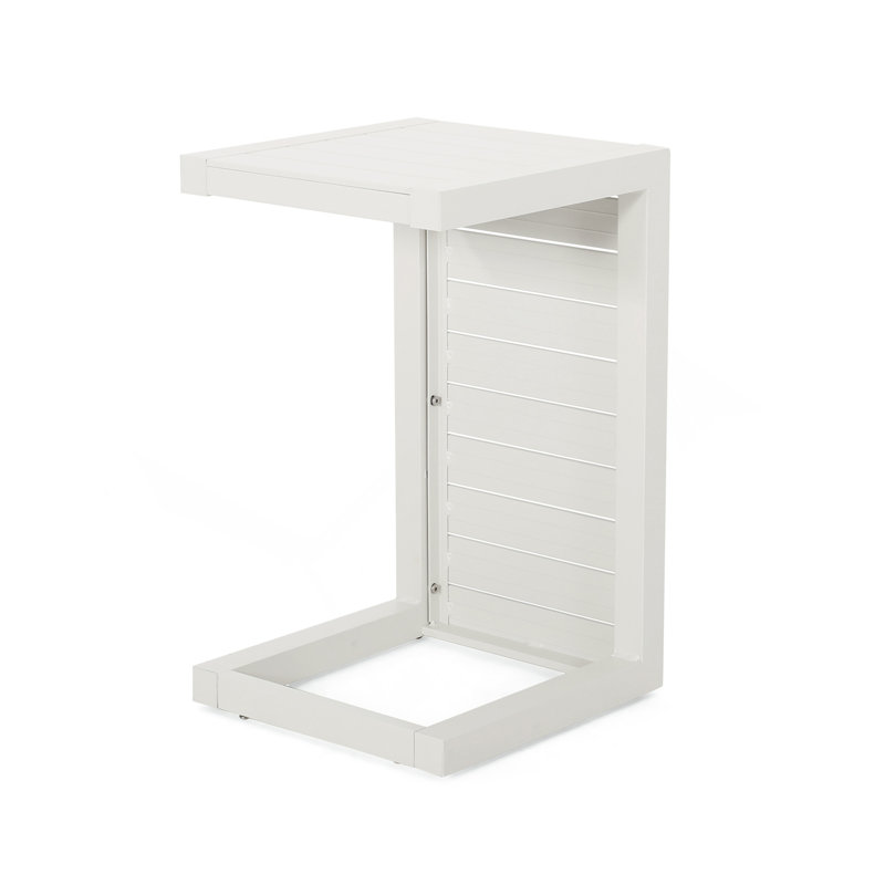 ALU C-SHAPED TABLE WHITE, White