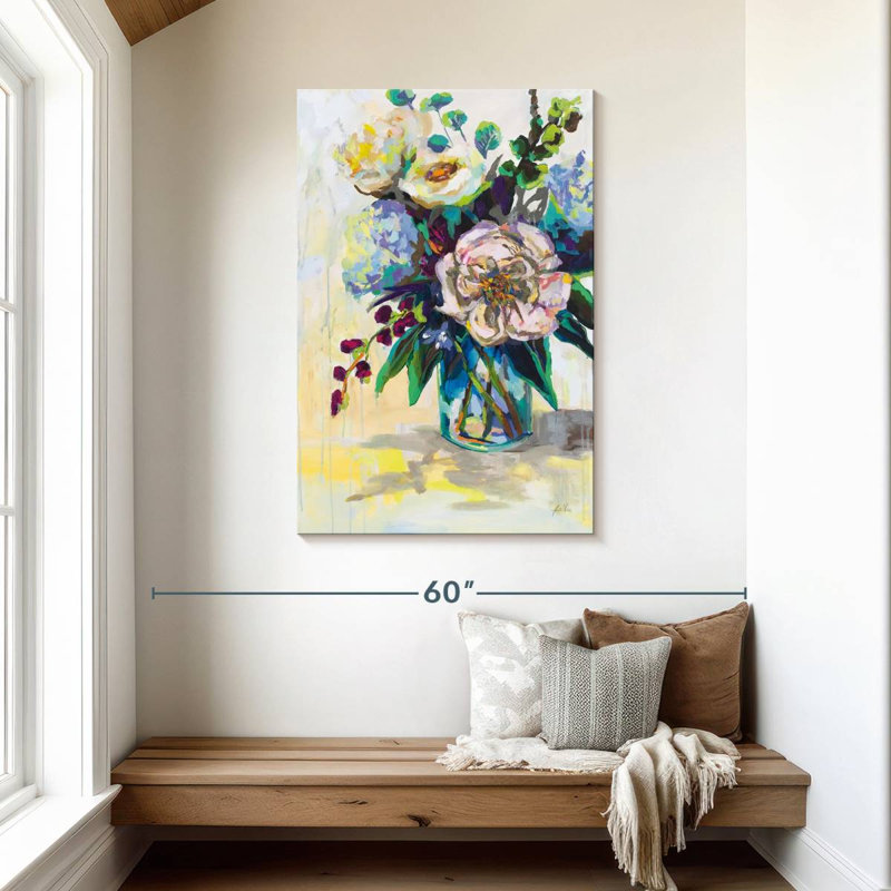 Harnek brillant sur blanc, H 45 po x l 30 po