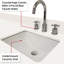 Meuble-lavabo double en chêne gris 84 po W avec une caractéristique de marbre de culture et 36 miroirs - fermeture en douceur, cadre en bois massif composé de panneaux composés de-1335317729