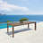 Brittant Rectangular Wood Outdoor Dining Table , 82'' in. W 36'' in. D