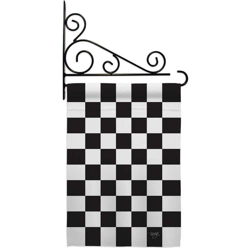Double Sided 18.5'' H x 13'' W Polyester Flag Set