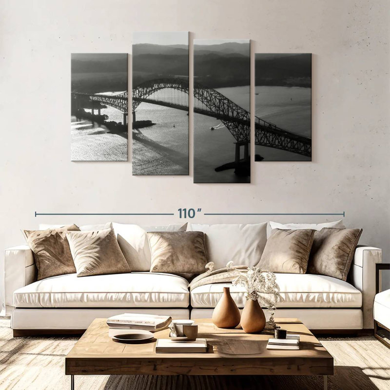 Pont des Amériques, H 54 po x l 84 po