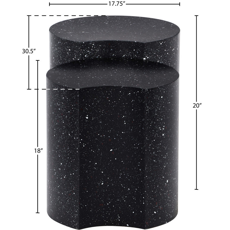 Table de bout Hylie, Noir